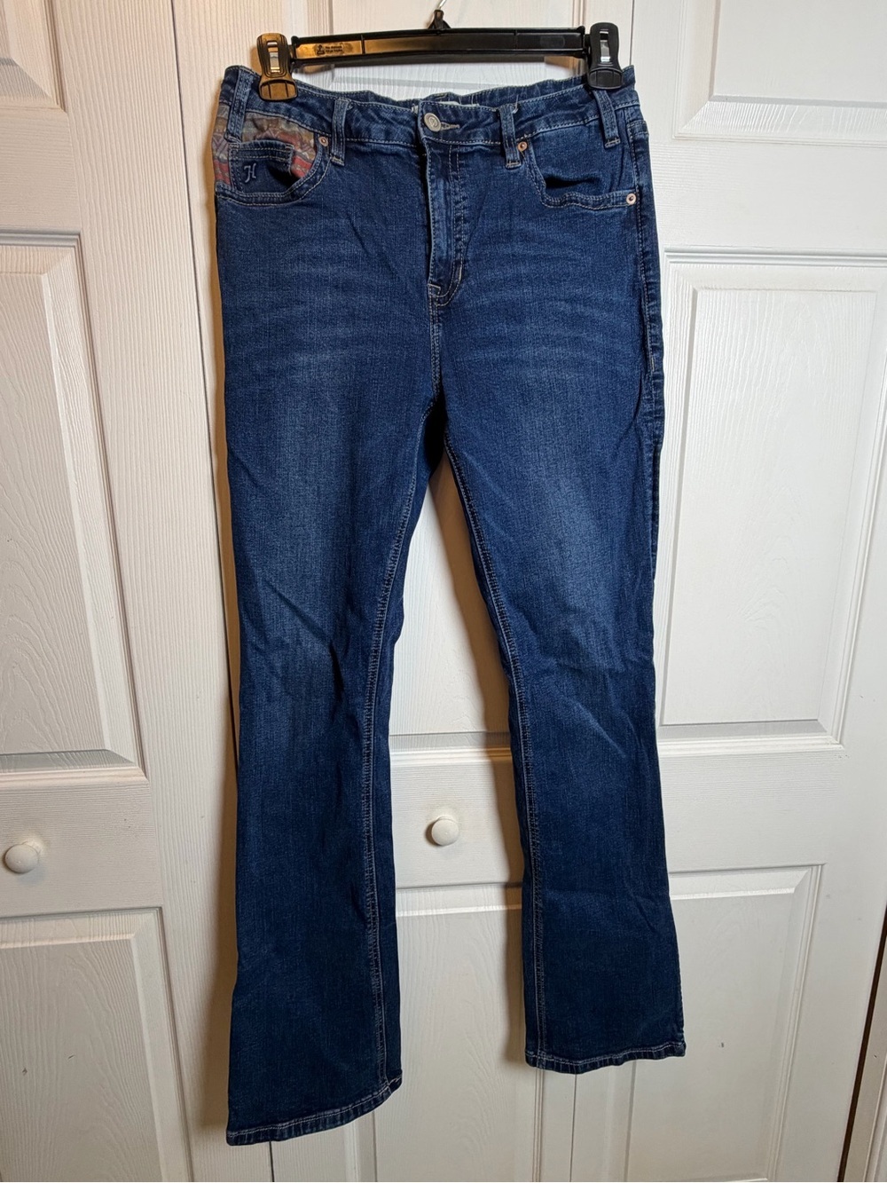 Rock & Roll Denim x Hooey Bootcut Jeans 31x36 High Rise Stretch Western